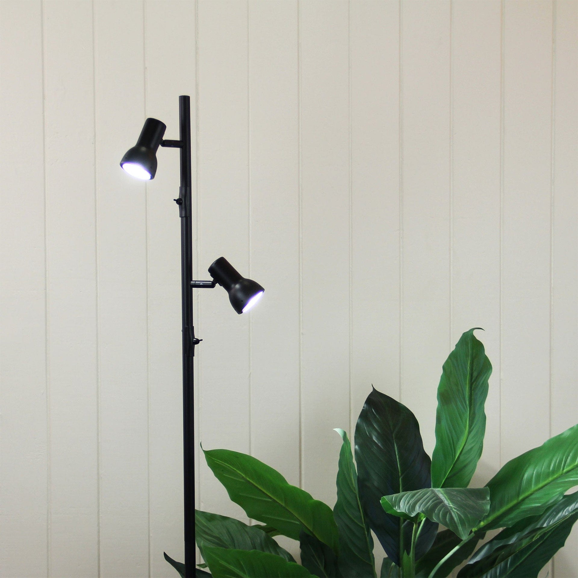 Oriel Lighting Lamp DAXAM LED Twin Adjustable Floor Lamp Black