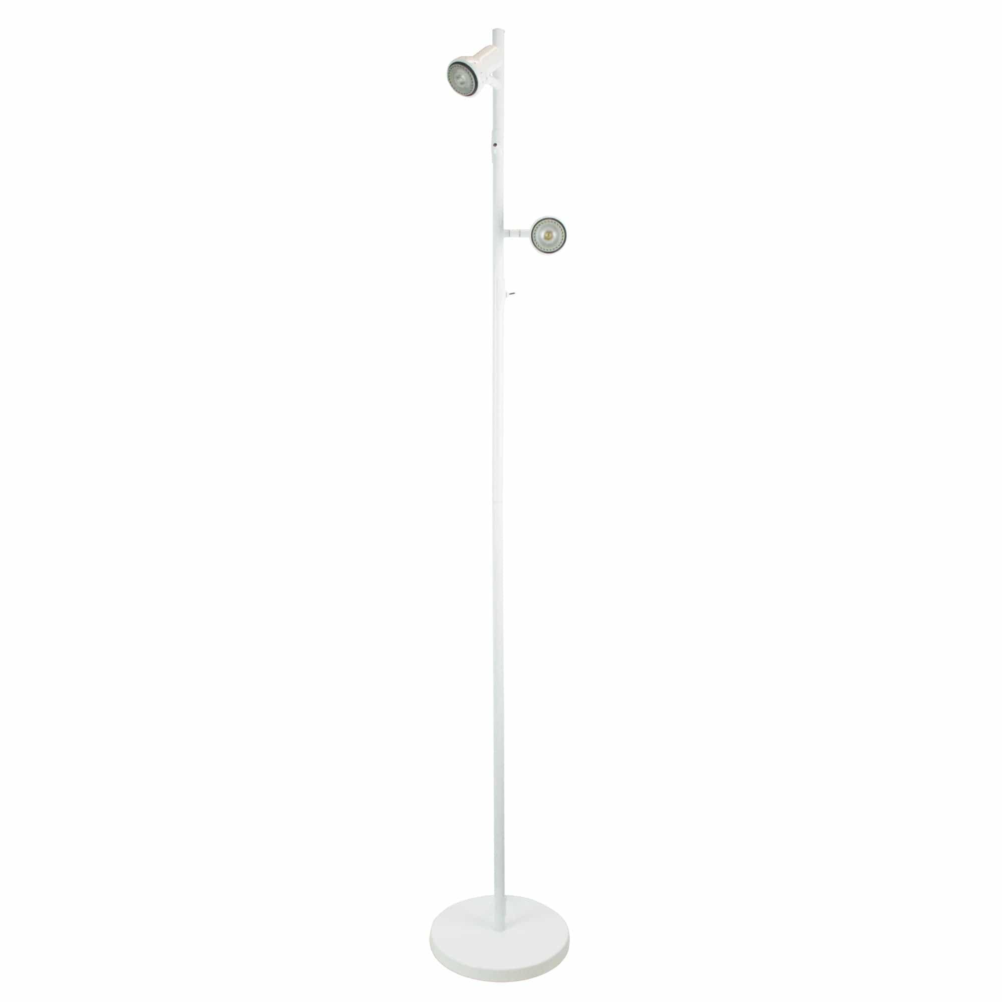 Oriel Lighting Lamp DAXAM LED Twin Adjustable Floor Lamp White