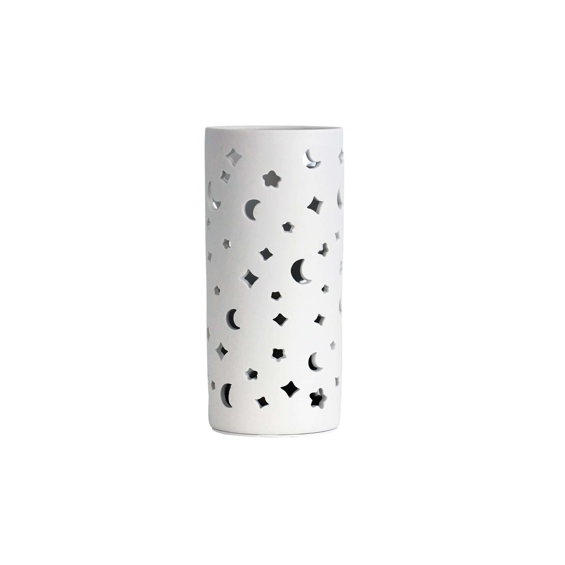 Oriel Lighting Lamp DIANNA Ceramic lamp with moon and star pattern