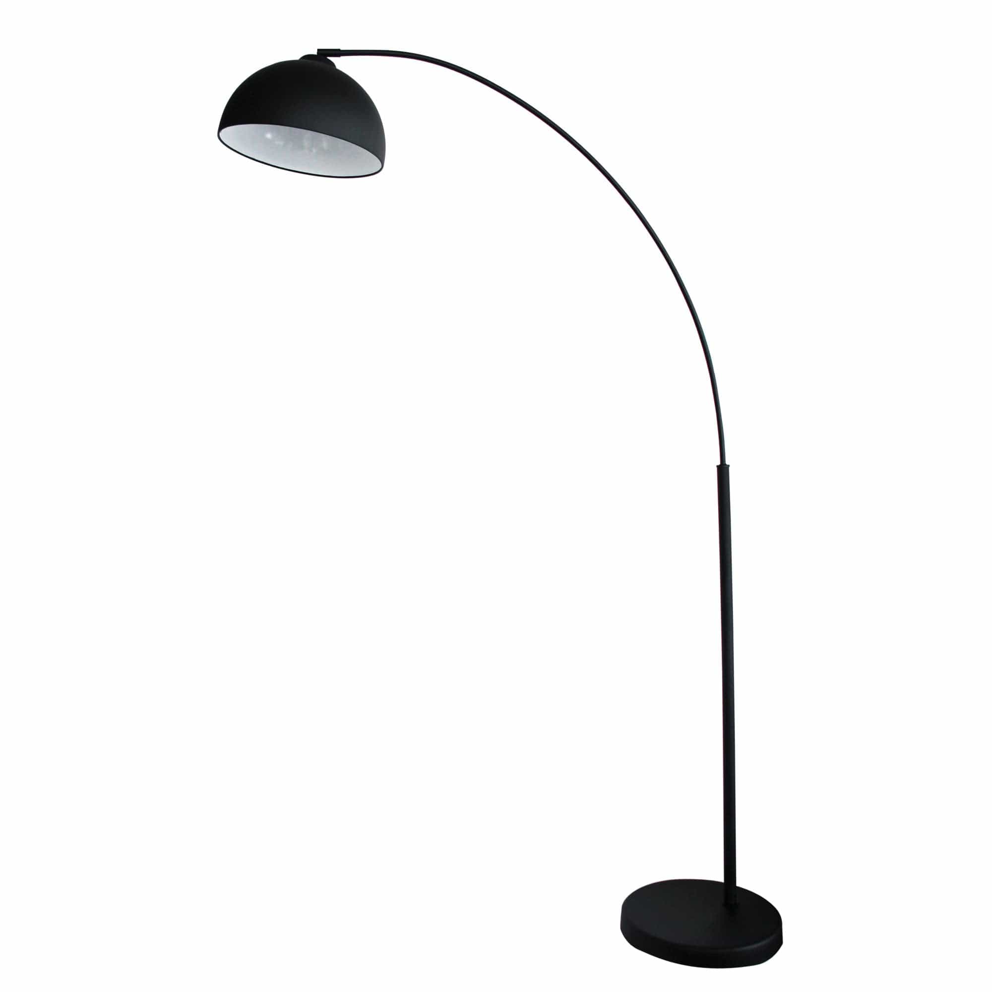Oriel Lighting Lamp DOME Black Arc Retro Floor Lamp
