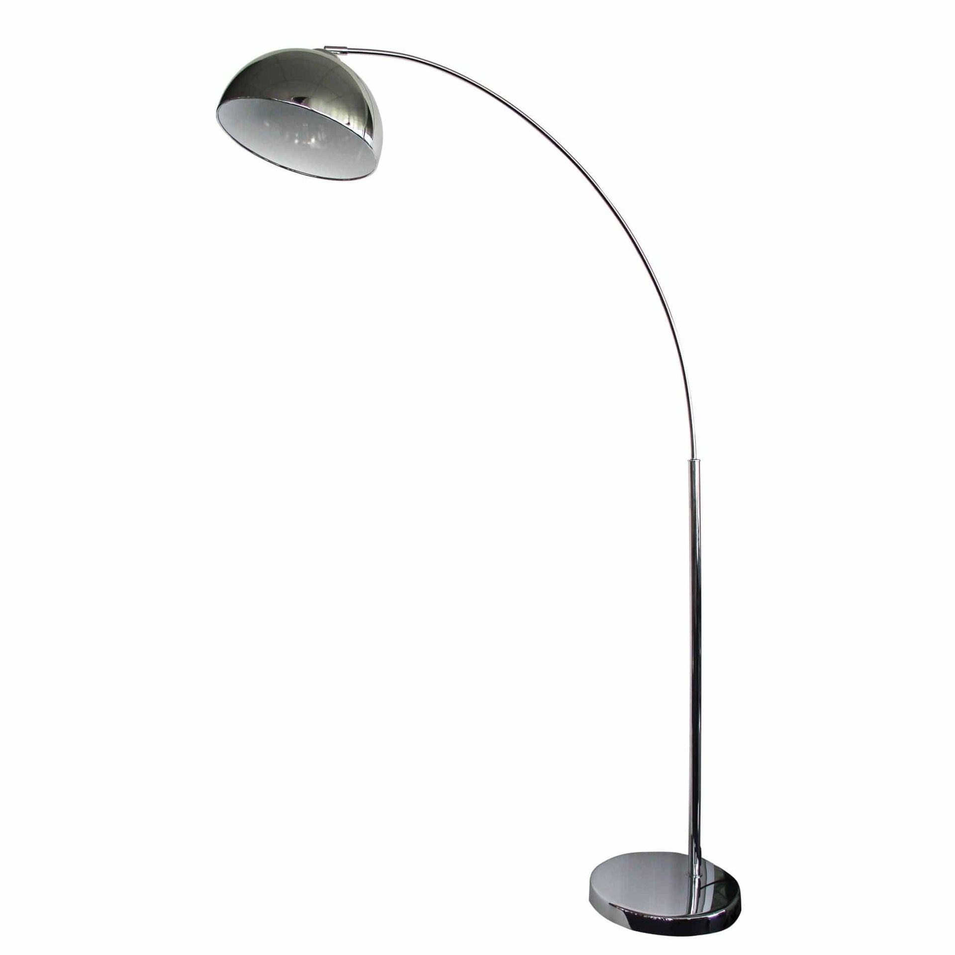 Oriel Lighting Lamp DOME Chrome Arc Retro Floor Lamp