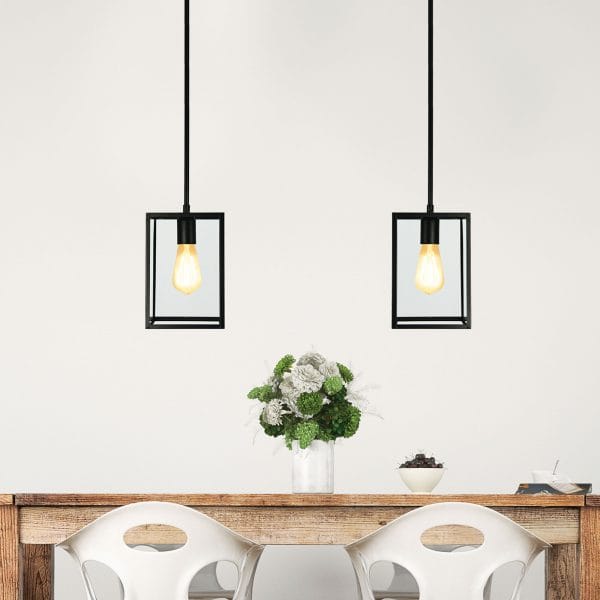 Oriel Lighting Lamp EATON 17 Boxey Urban Retro 18cm Pendant