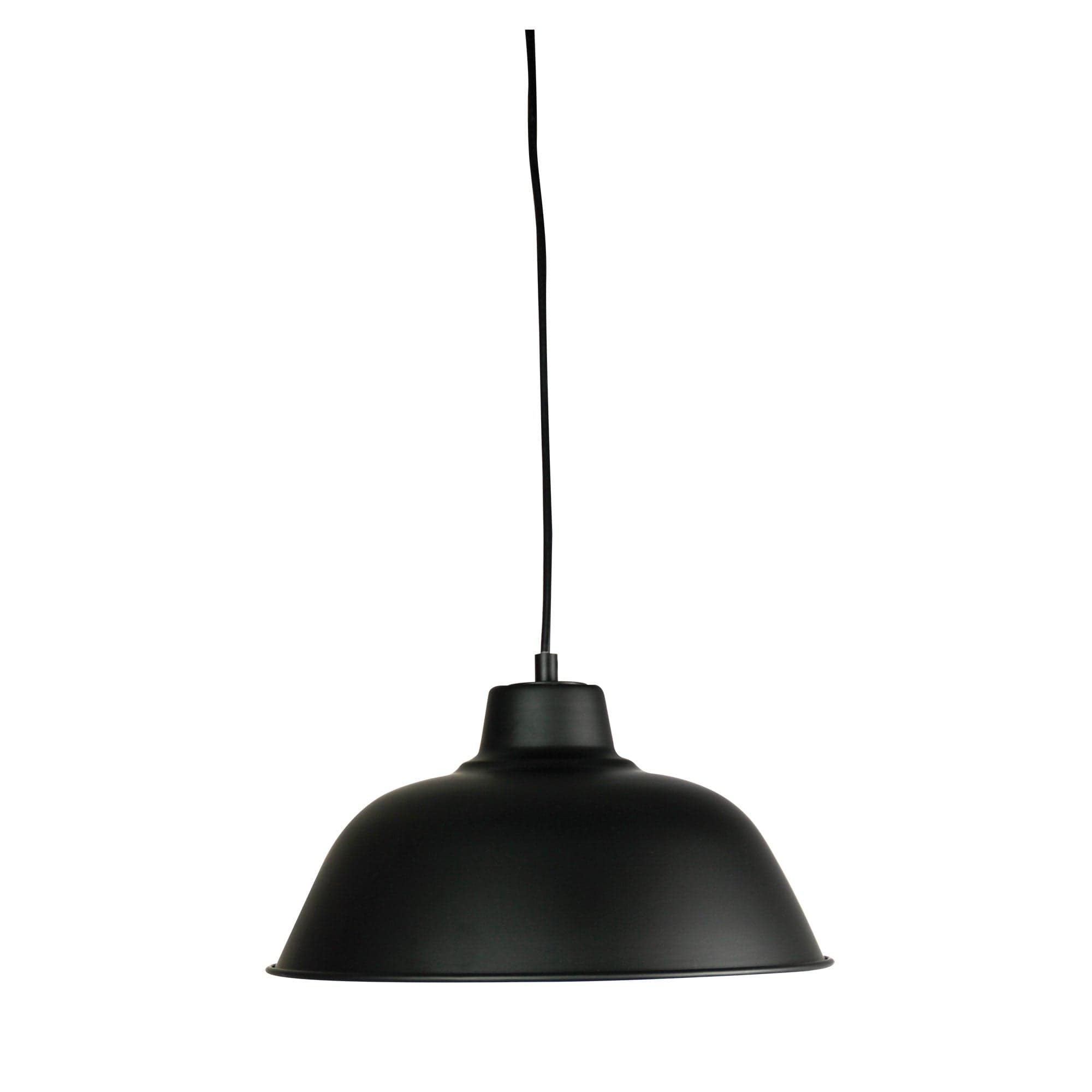 Oriel Lighting Lamp FORGE 300 Retro Industrial Pendant Black