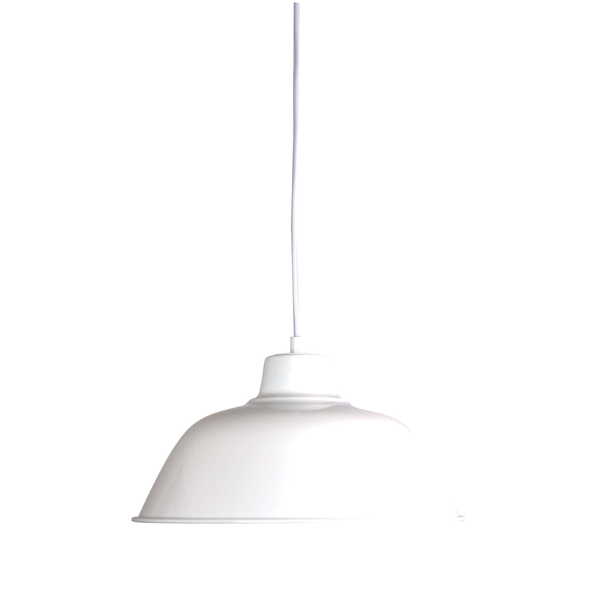 Oriel Lighting Lamp FORGE 300 Retro Industrial Pendant White