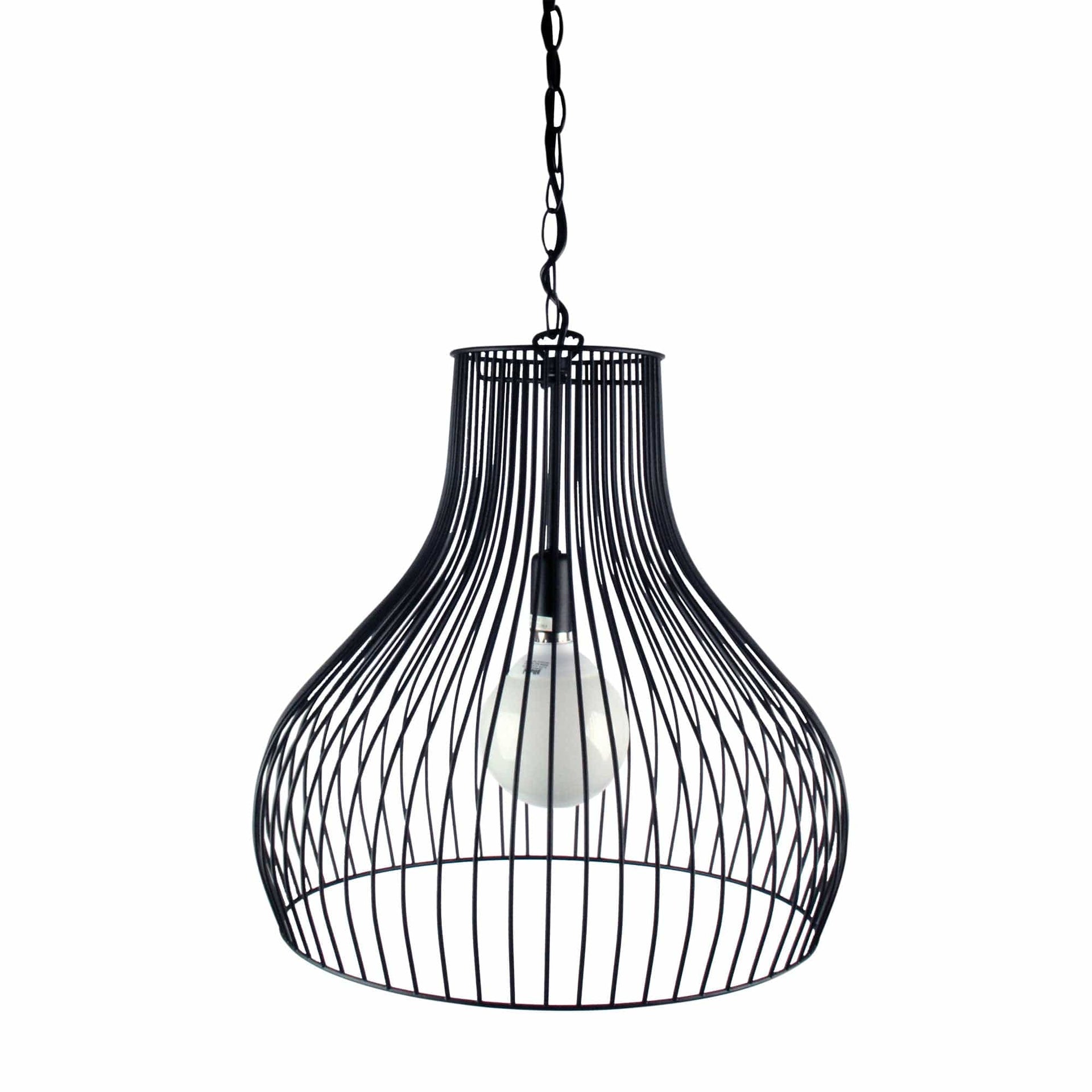 Oriel Lighting Lamp GABBY Black 45cm Wire Pendant