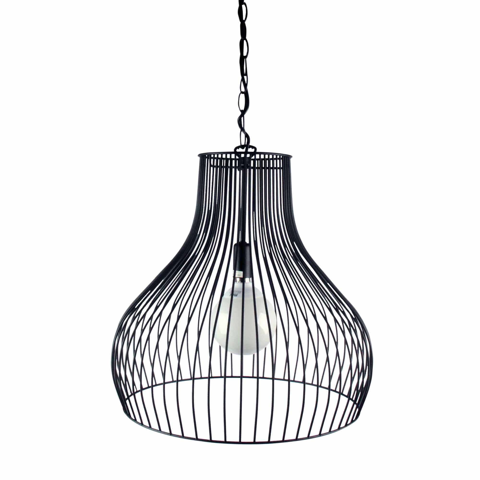 Oriel Lighting Lamp GABBY Black 45cm Wire Pendant