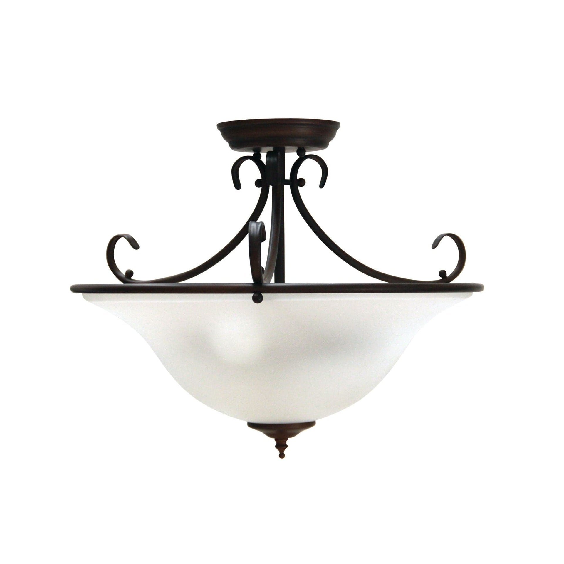 Oriel Lighting Lamp GASTON 3LT CTC Bronze Traditional Frost CTC pendant