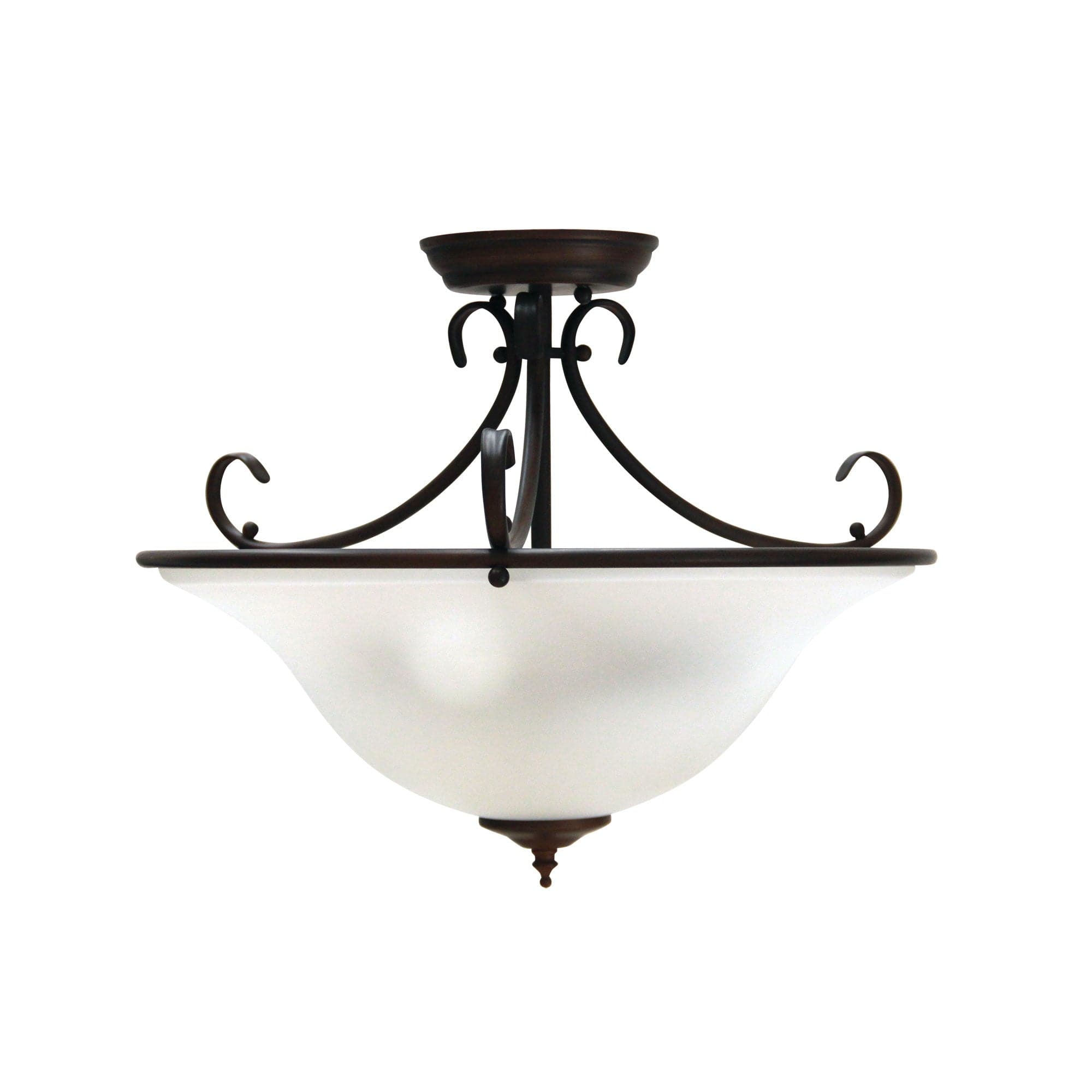 Oriel Lighting Lamp GASTON 3LT CTC Bronze Traditional Frost CTC pendant