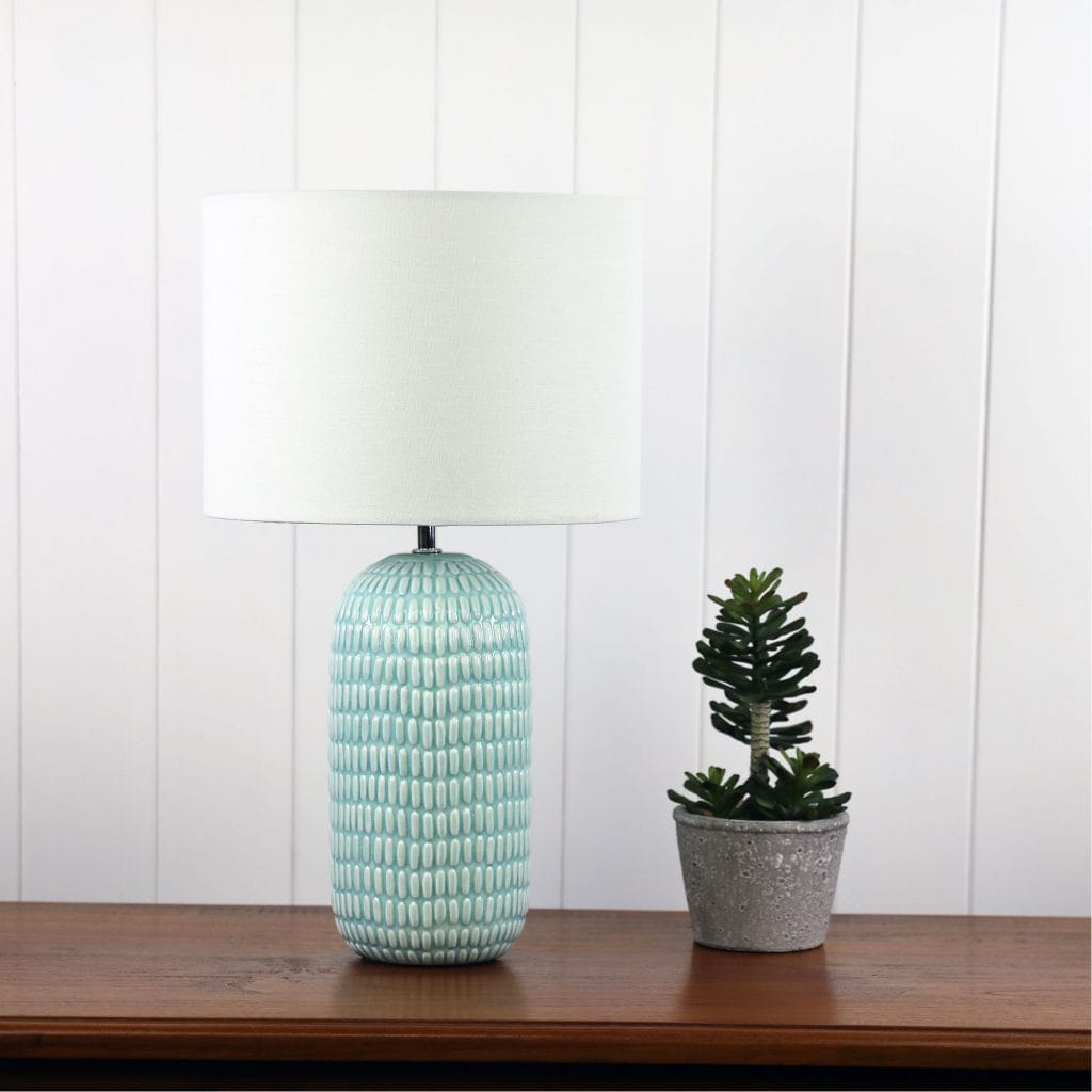 Oriel Lighting Lamp HURLEY Ceramic Table Lamp with Shade