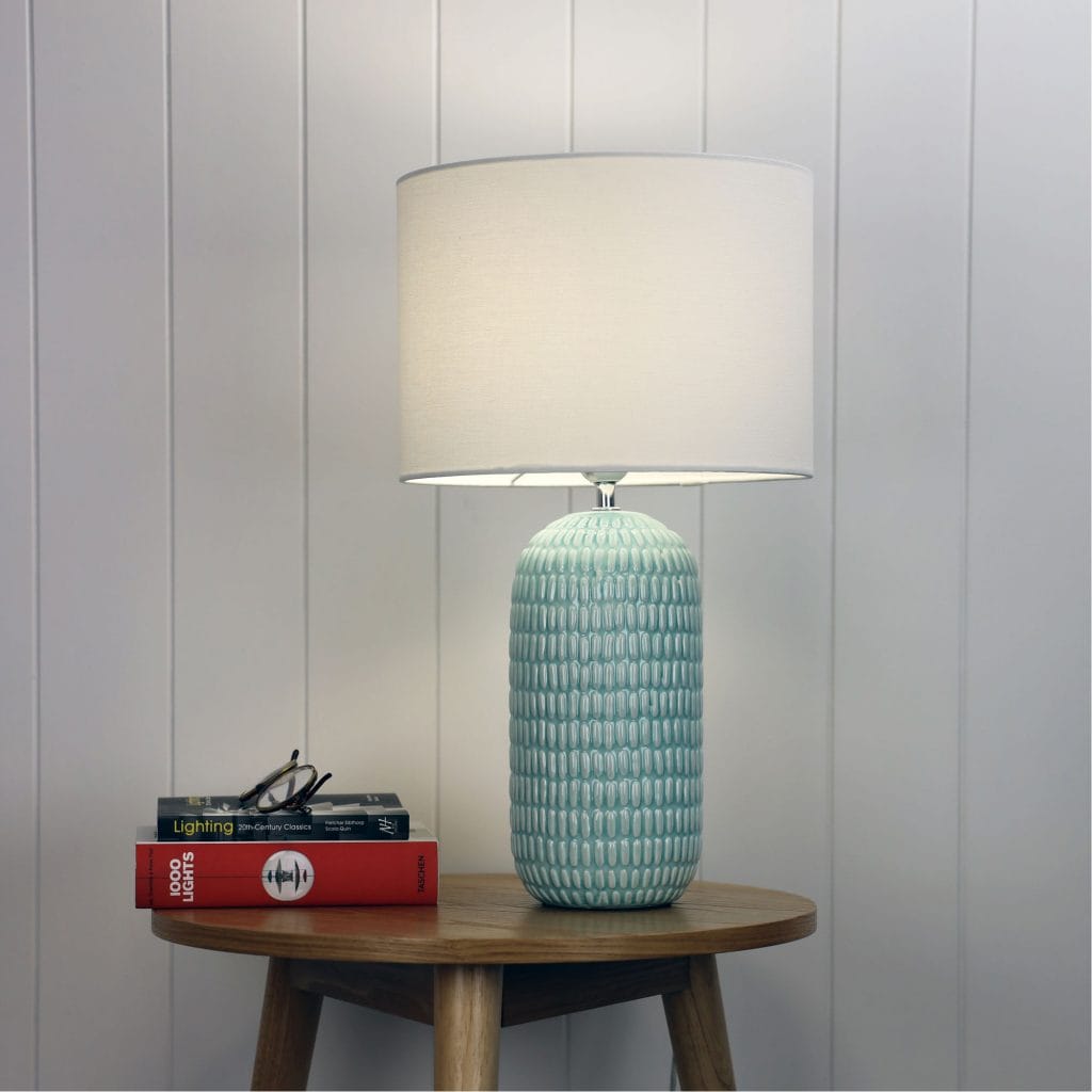 Oriel Lighting Lamp HURLEY Ceramic Table Lamp with Shade