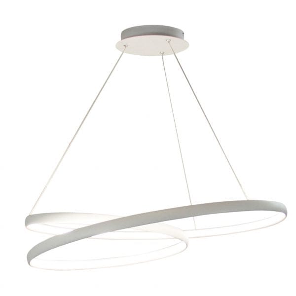 Oriel Lighting Lamp INFINITY Modern LED Spiral Pendant White