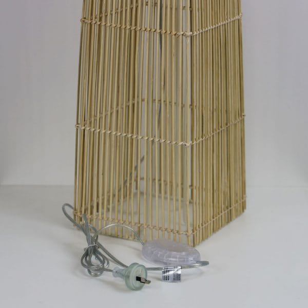 Oriel Lighting Lamp JAMBI Rattan Cane Floor Lamp