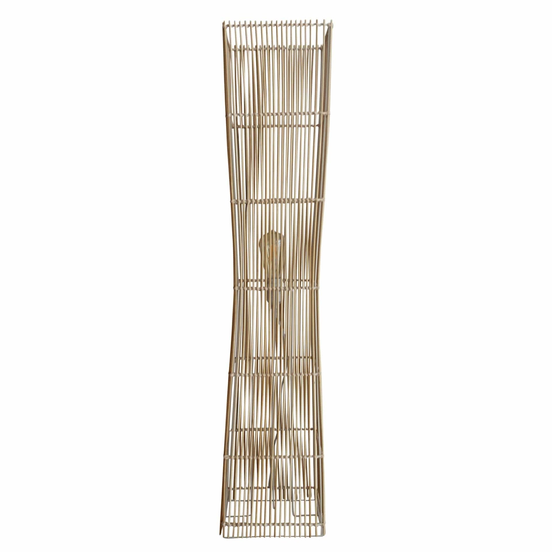 Oriel Lighting Lamp JAMBI Rattan Cane Floor Lamp