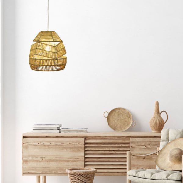 Oriel Lighting Lamp KUPANG 30 KUPANG.30 Natural String Shade