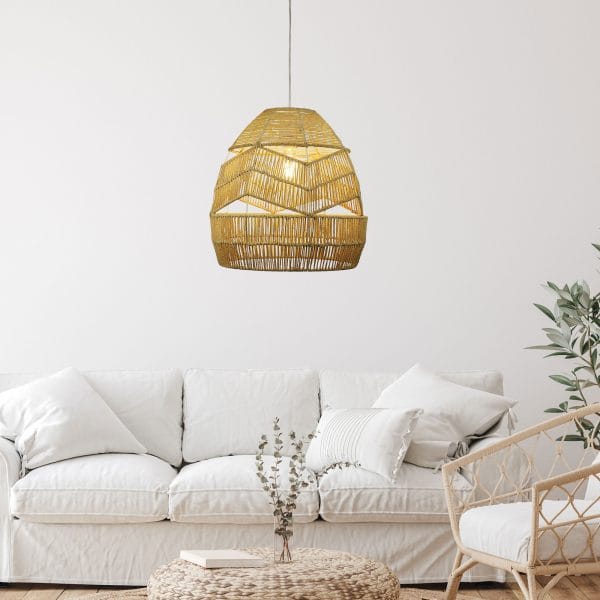 Oriel Lighting Lamp KUPANG 45 KUPANG.45 Natural String Shade