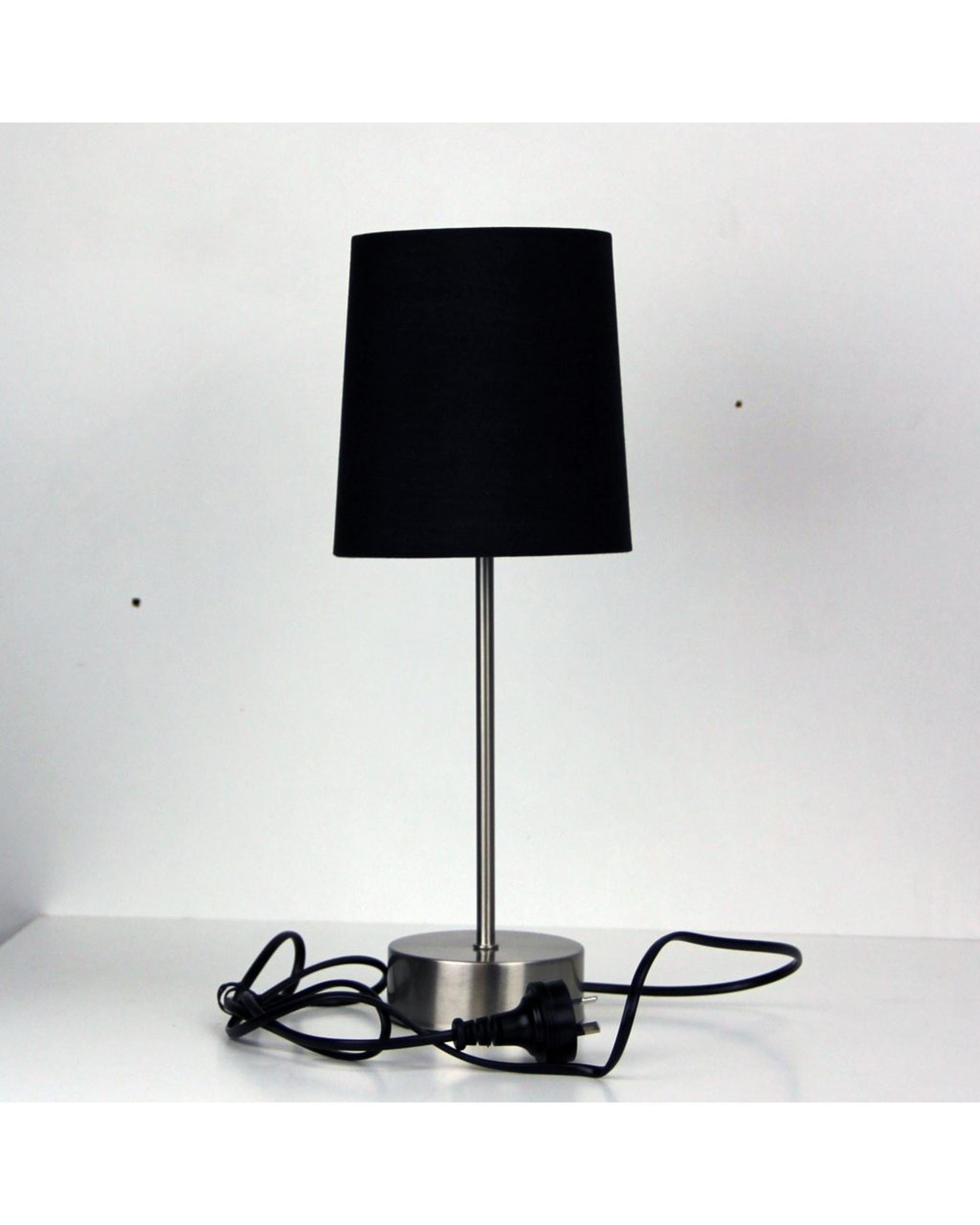 Oriel Lighting Lamp Lancet ON-OFF Touch Lamp Black Shade