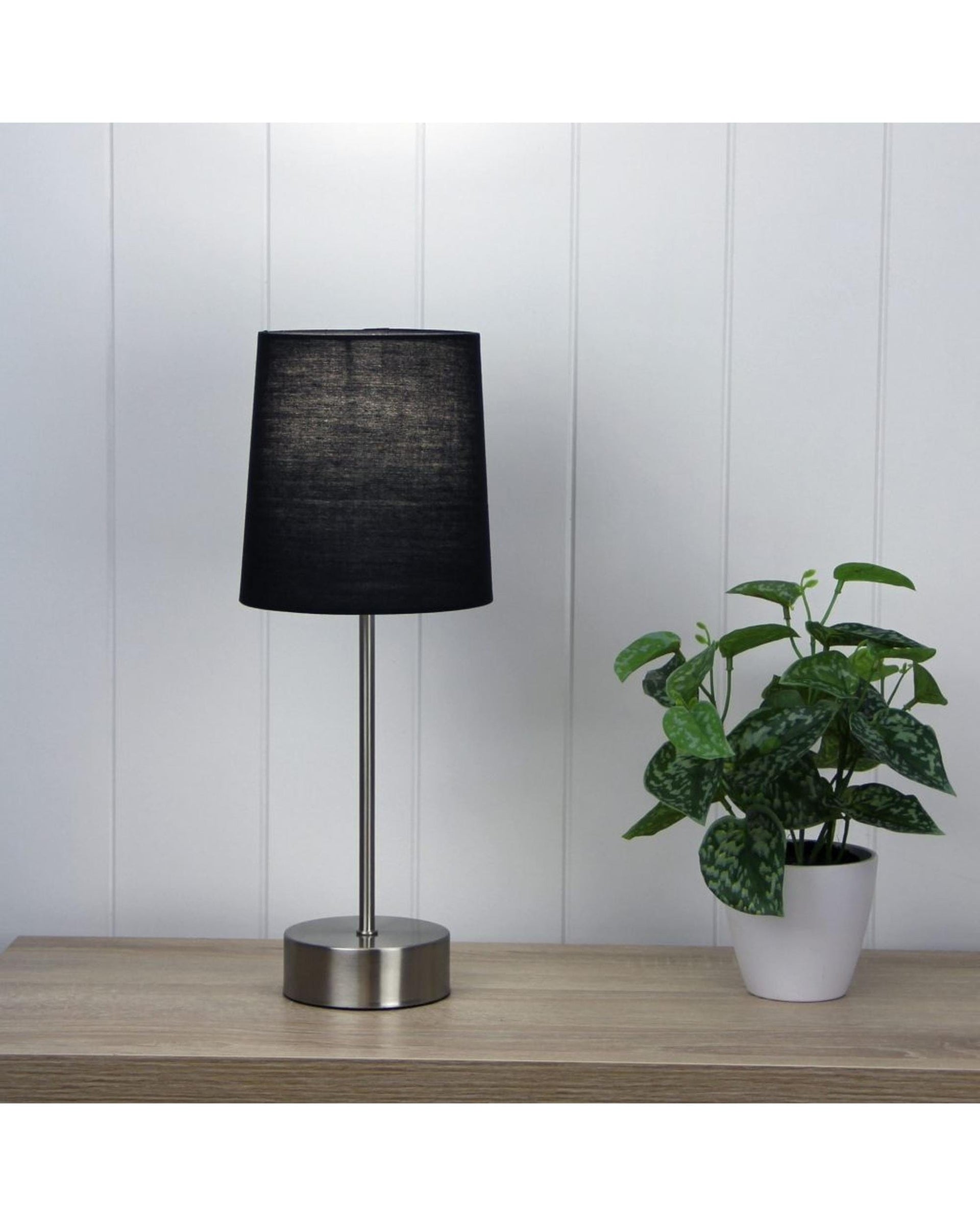 Oriel Lighting Lamp Lancet ON-OFF Touch Lamp Black Shade