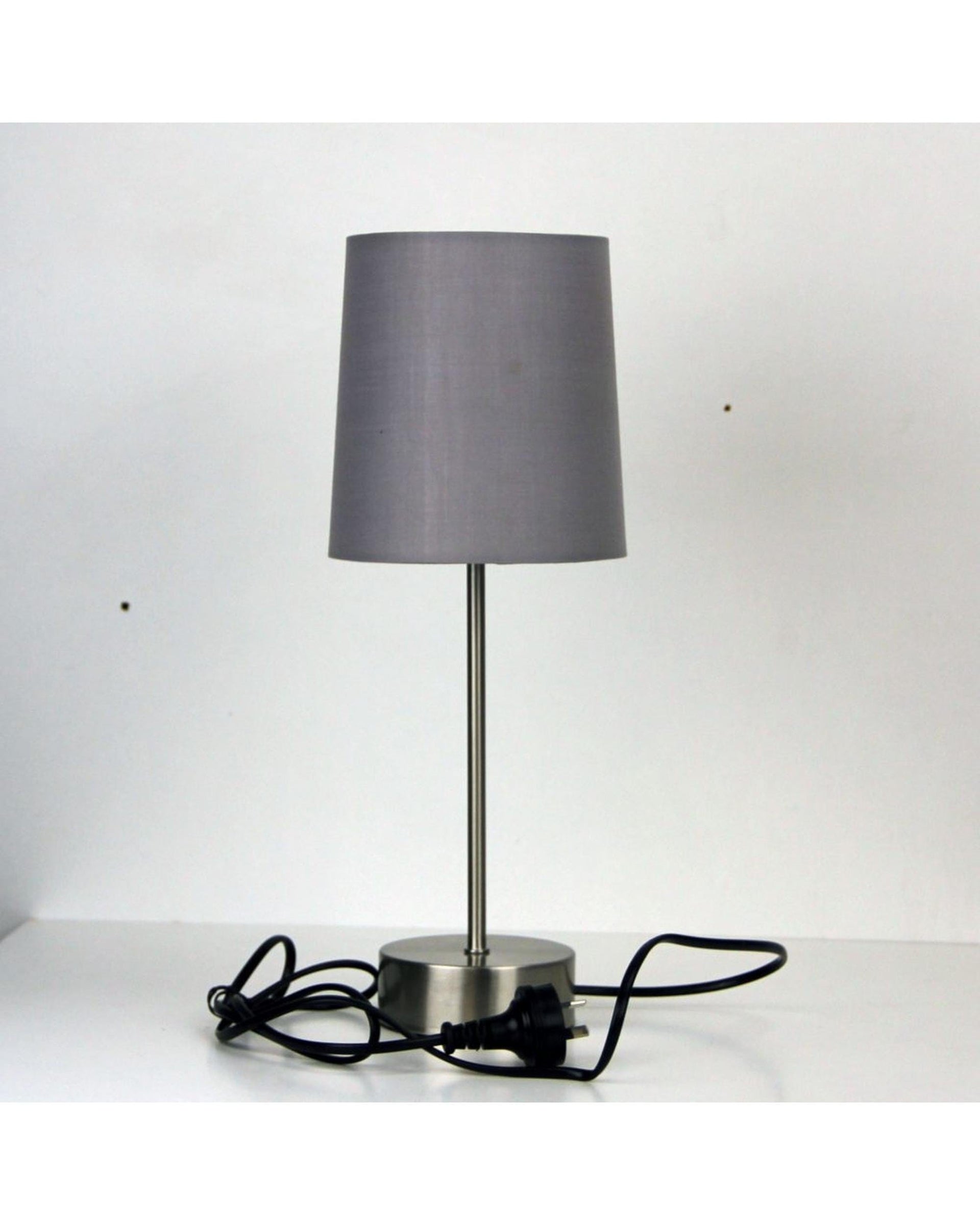 Oriel Lighting Lamp Lancet ON-OFF Touch Lamp Grey Shade