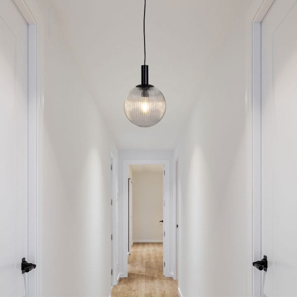 Oriel Lighting Lamp LEGARNO.25 Single Clear Glass Pendant