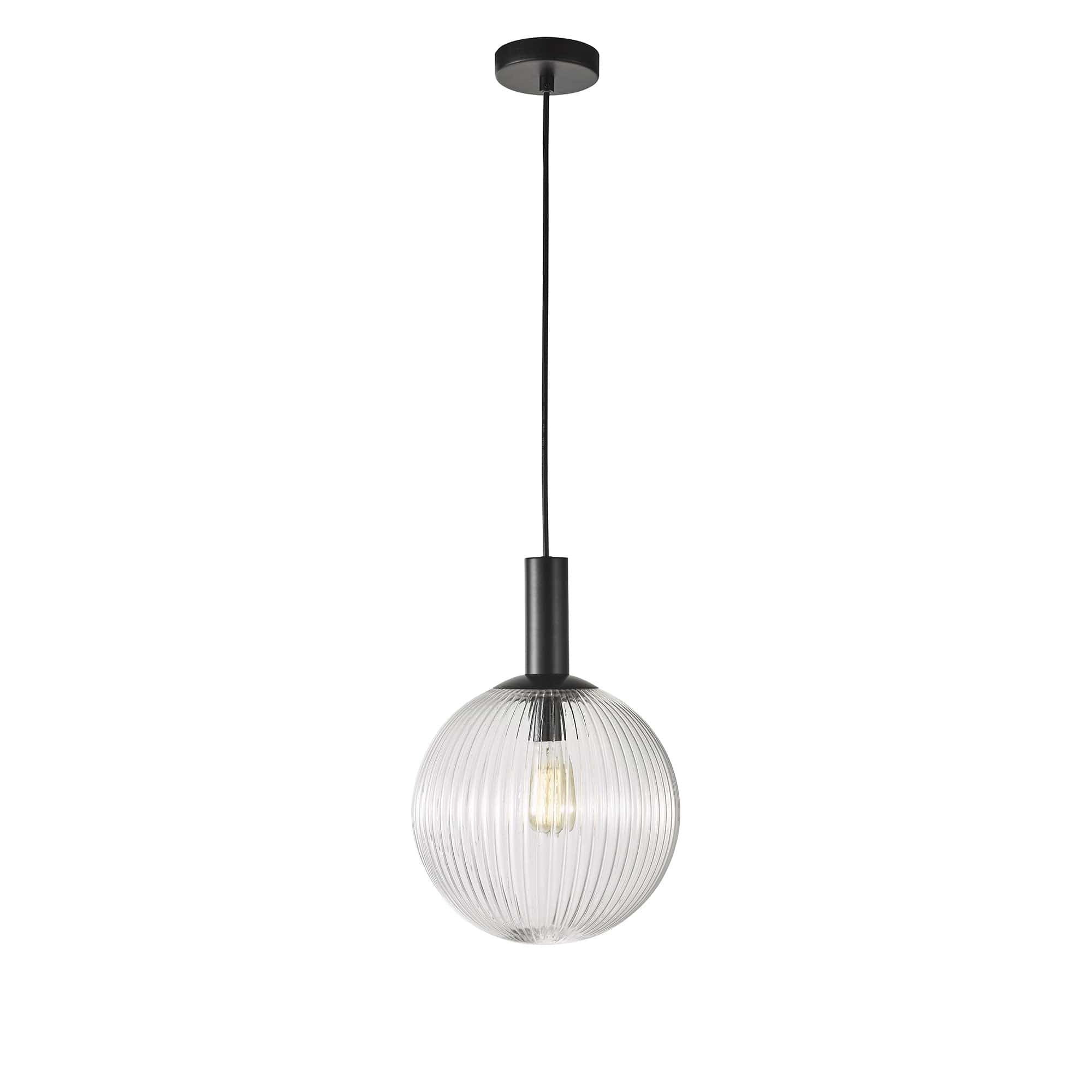 Oriel Lighting Lamp LEGARNO.25 Single Clear Glass Pendant
