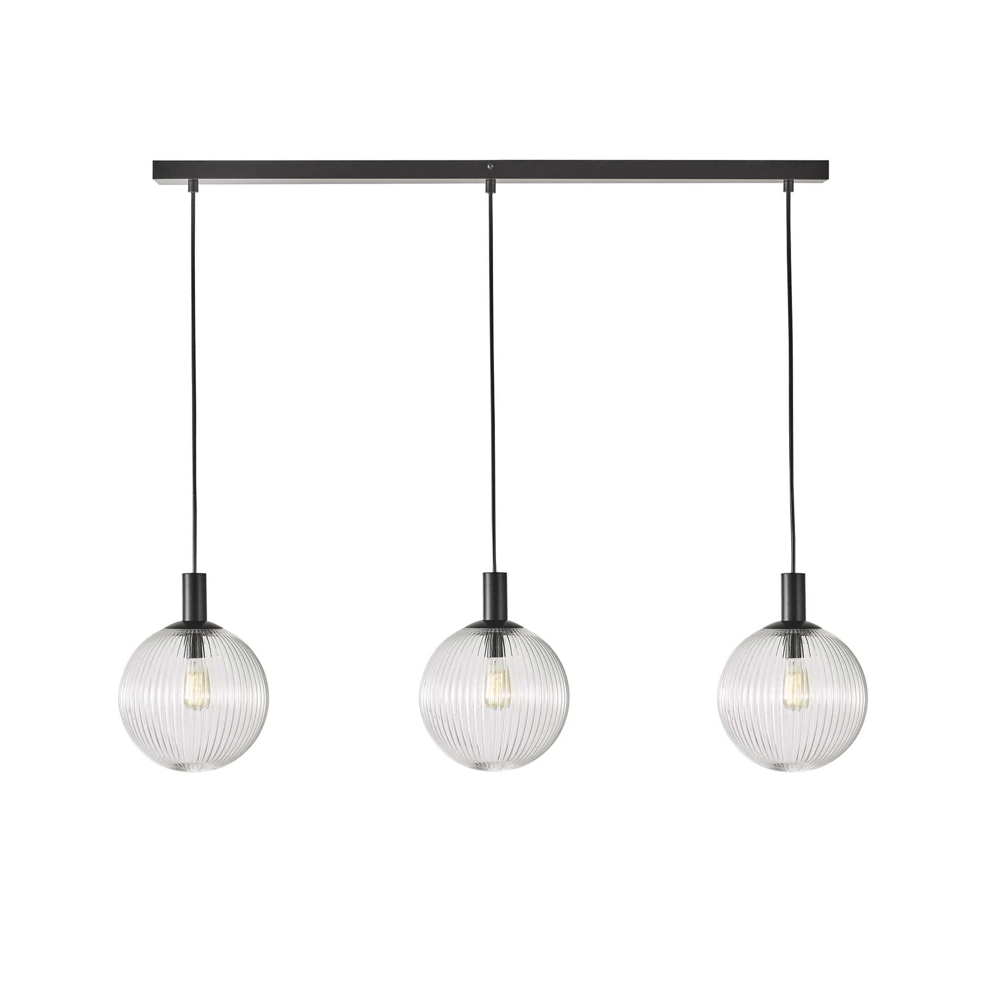 Oriel Lighting Lamp LEGARNO TRILIGHT 3 Light Clear Glass Pendant