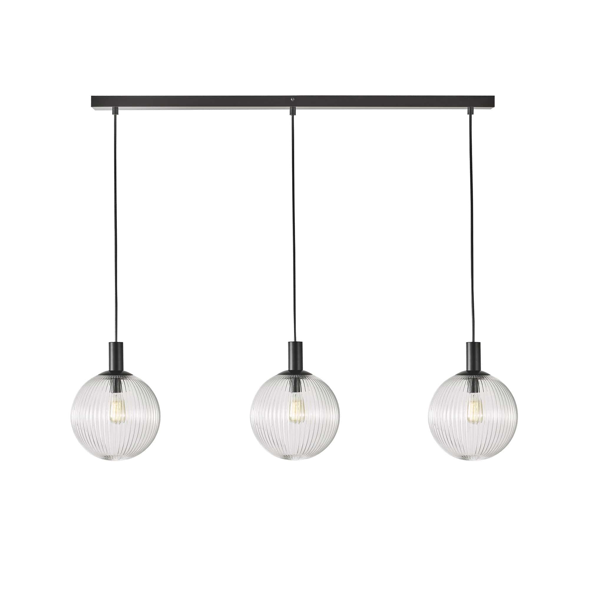 Oriel Lighting Lamp LEGARNO TRILIGHT 3 Light Clear Glass Pendant