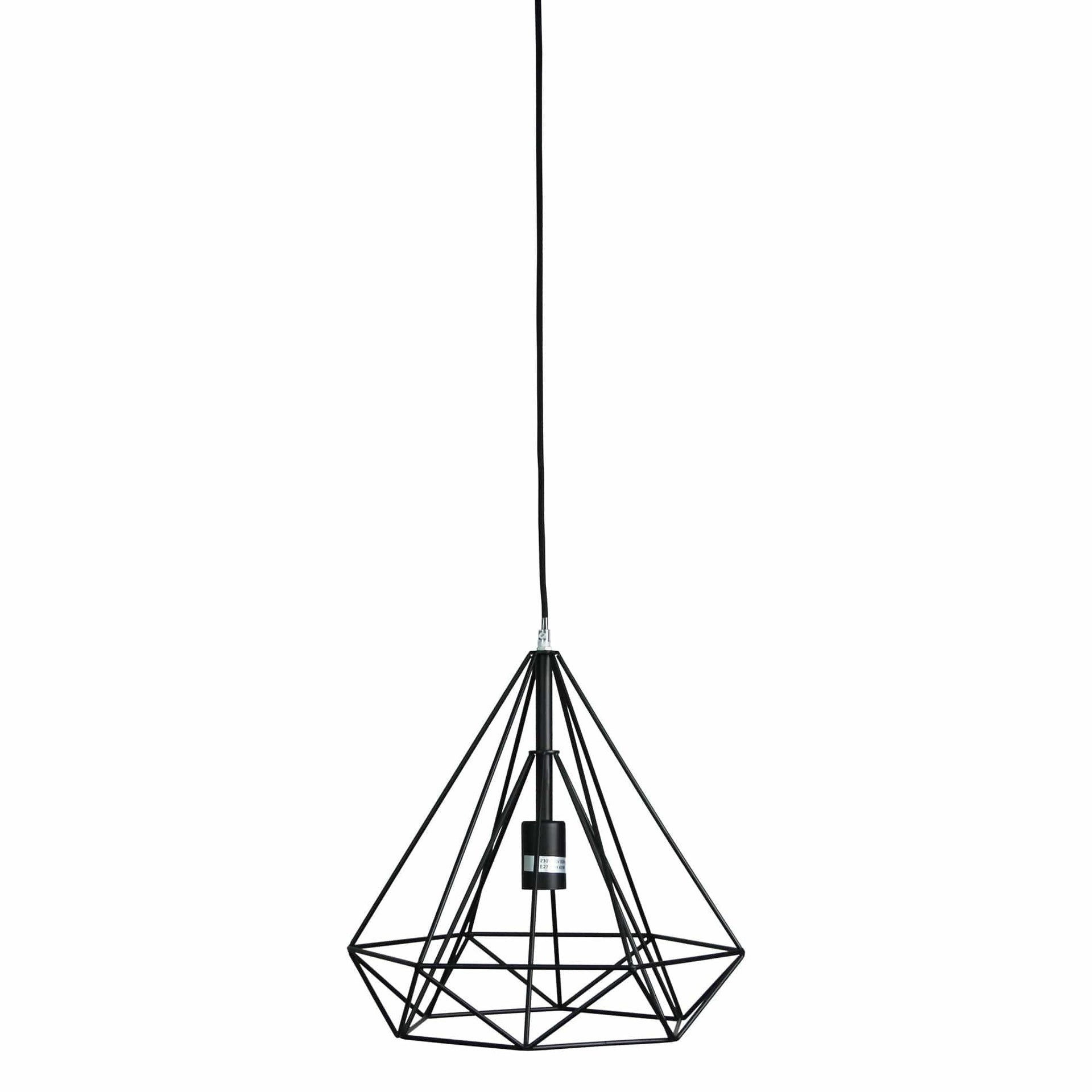 Oriel Lighting Lamp LENOX Black Geometric Urban Style Pendant