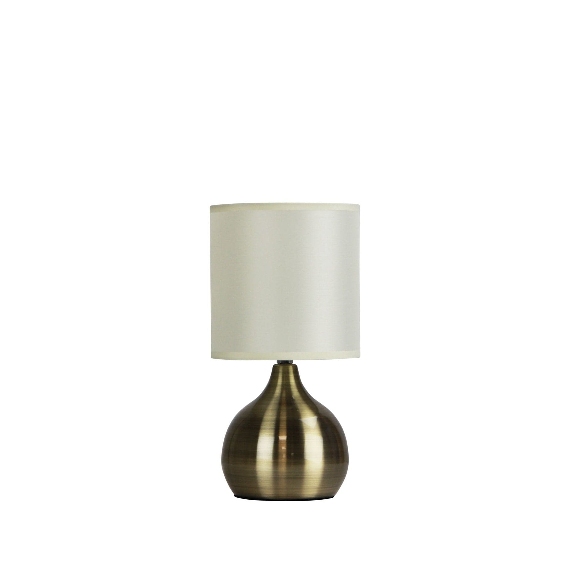 Oriel Lighting Lamp LOTTI ON / OFF Touch Lamp in Antique Brass Finish