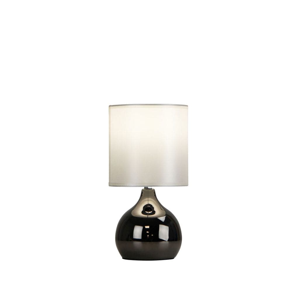 Oriel Lighting Lamp LOTTI ON / OFF Touch Lamp in Gunmetal Finish