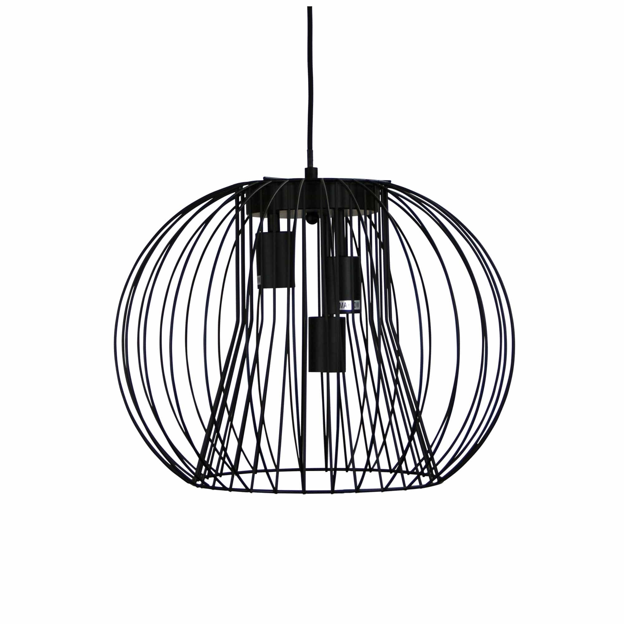 Oriel Lighting Lamp MALO.45 Black Wire 3 Light Pendant
