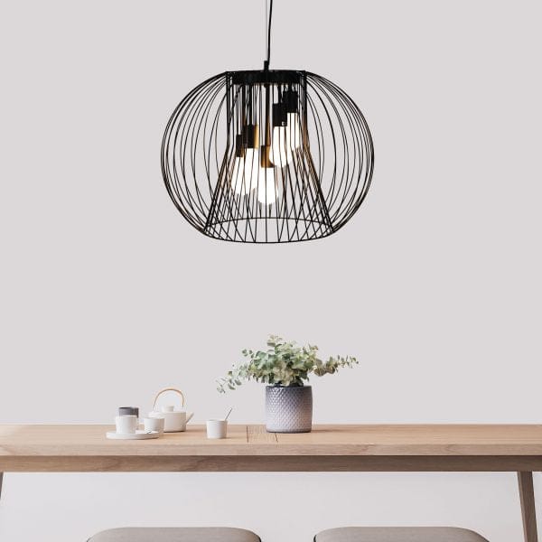 Oriel Lighting Lamp MALO.60 Black Wire Pendant