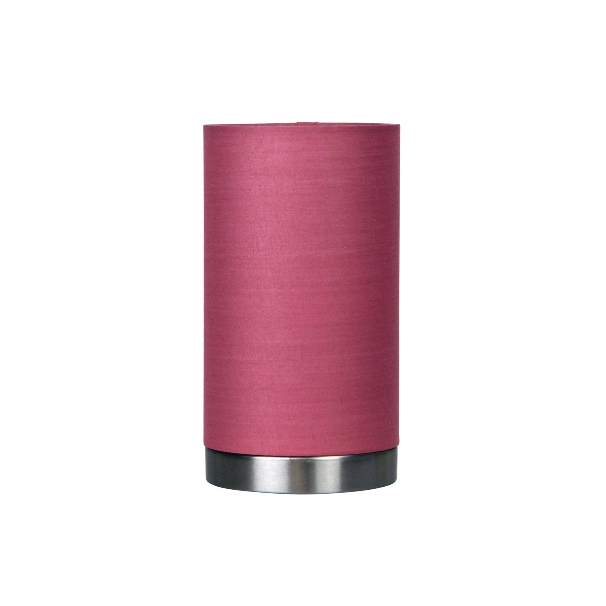 Oriel Lighting Lamp Mantel ON-OFF Touch Lamp Pink Shade