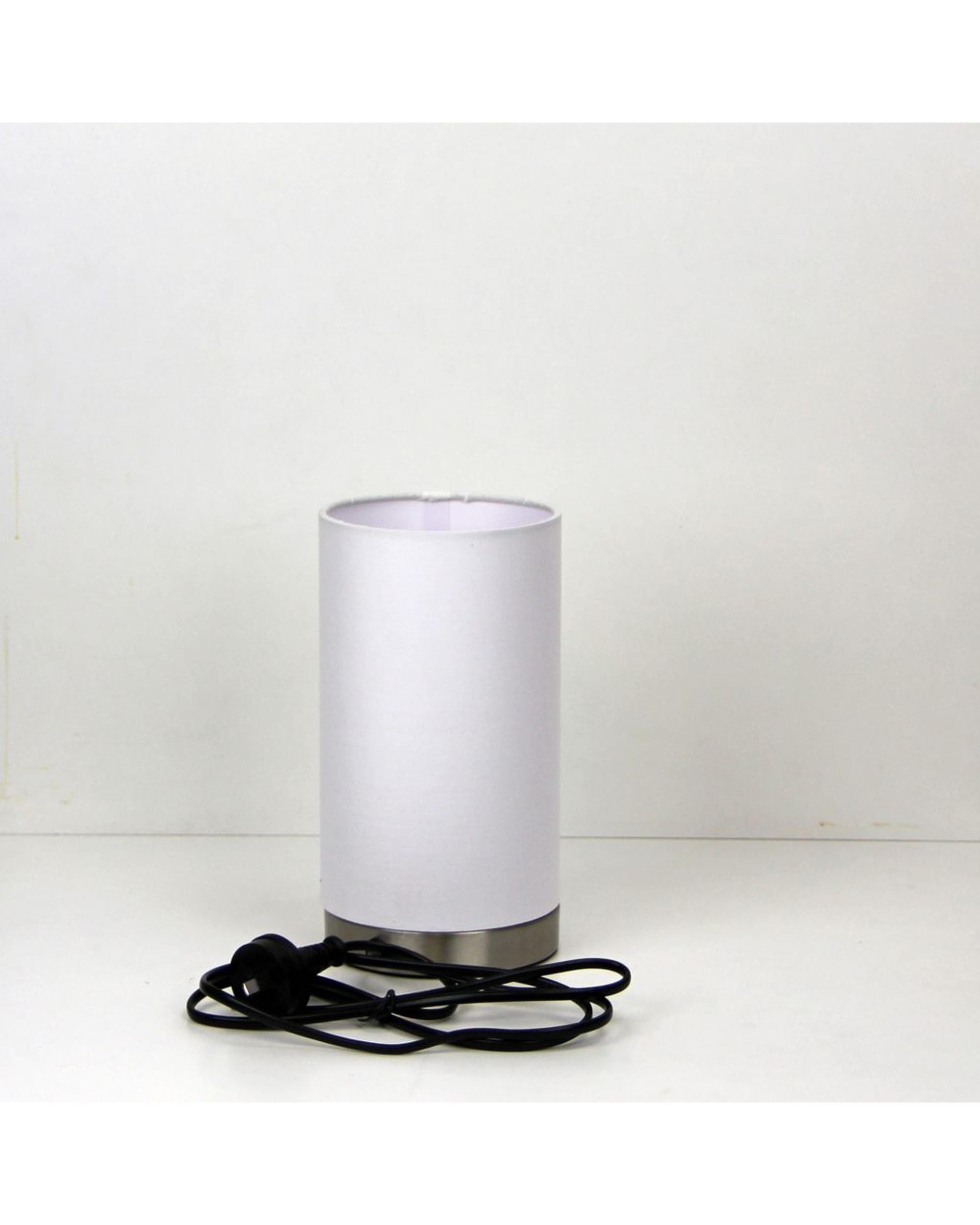 Oriel Lighting Lamp Mantel ON-OFF Touch Lamp White Shade