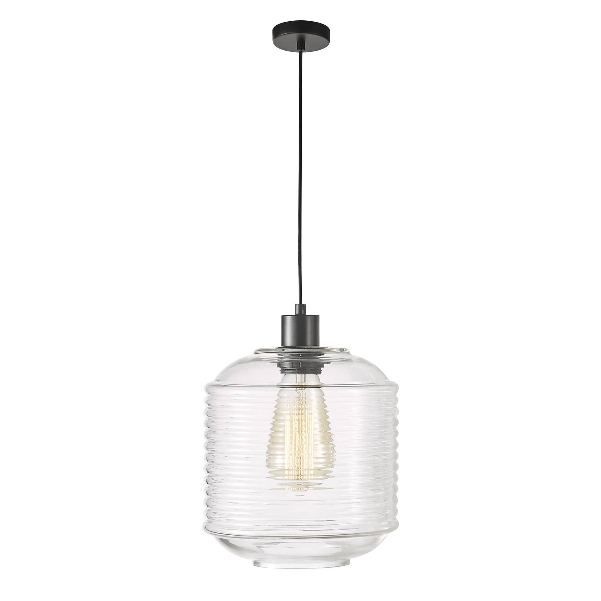 Oriel Lighting Lamp MARCONI.25 Single Clear Glass Pendant