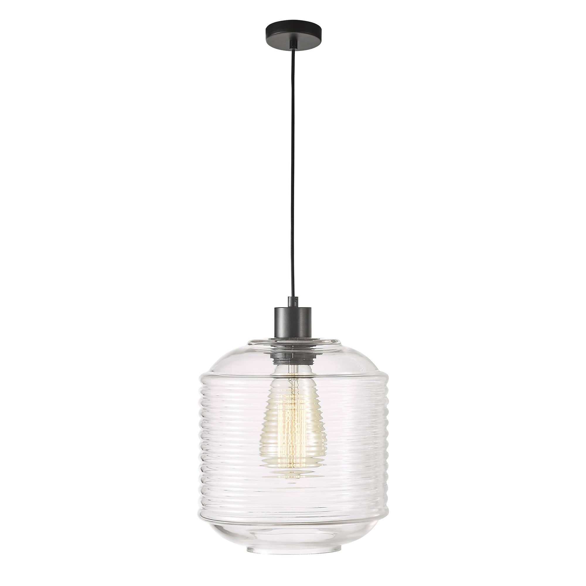 Oriel Lighting Lamp MARCONI.25 Single Clear Glass Pendant