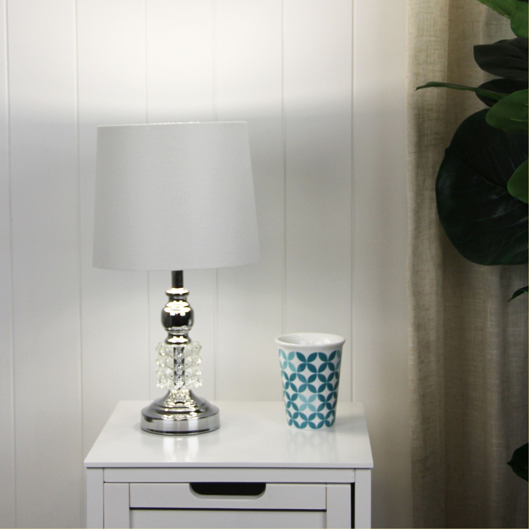 Oriel Lighting Lamp MAYA.1 Crystal and chrome complete table lamp