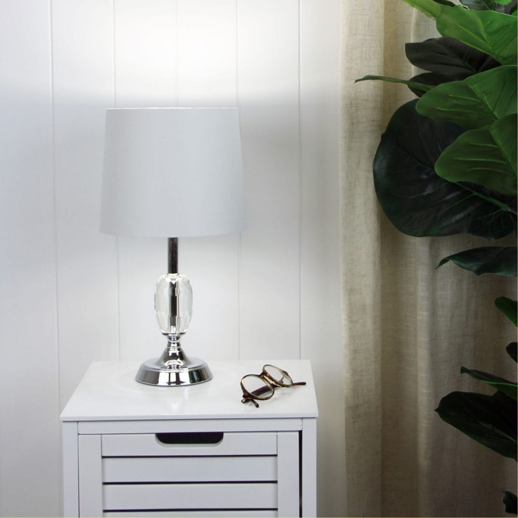 Oriel Lighting Lamp MAYA.3 Crystal and chrome complete table lamp