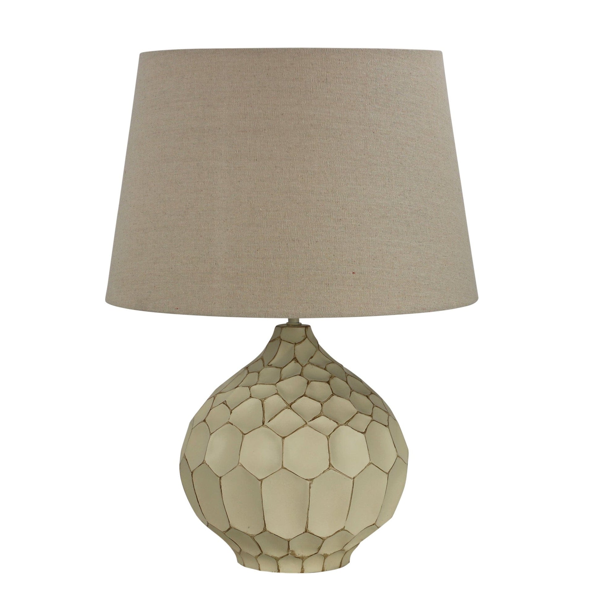 Oriel Lighting Lamp MEDEA Classic Distressed Ivory Table Lamp