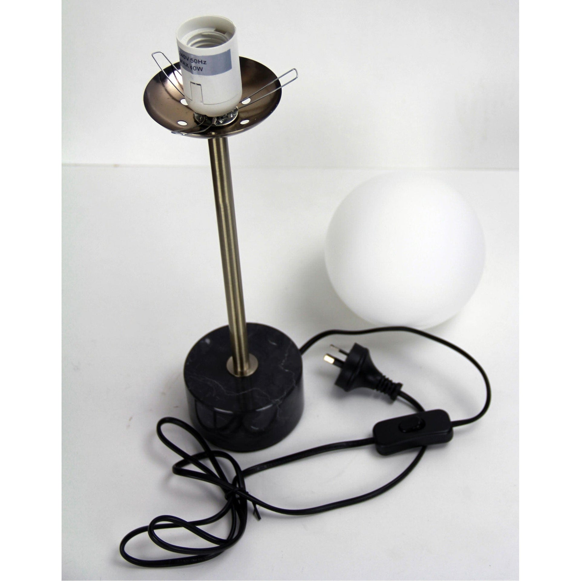 Oriel Lighting Lamp MILTON Classic Marble Art Deco Table Lamp