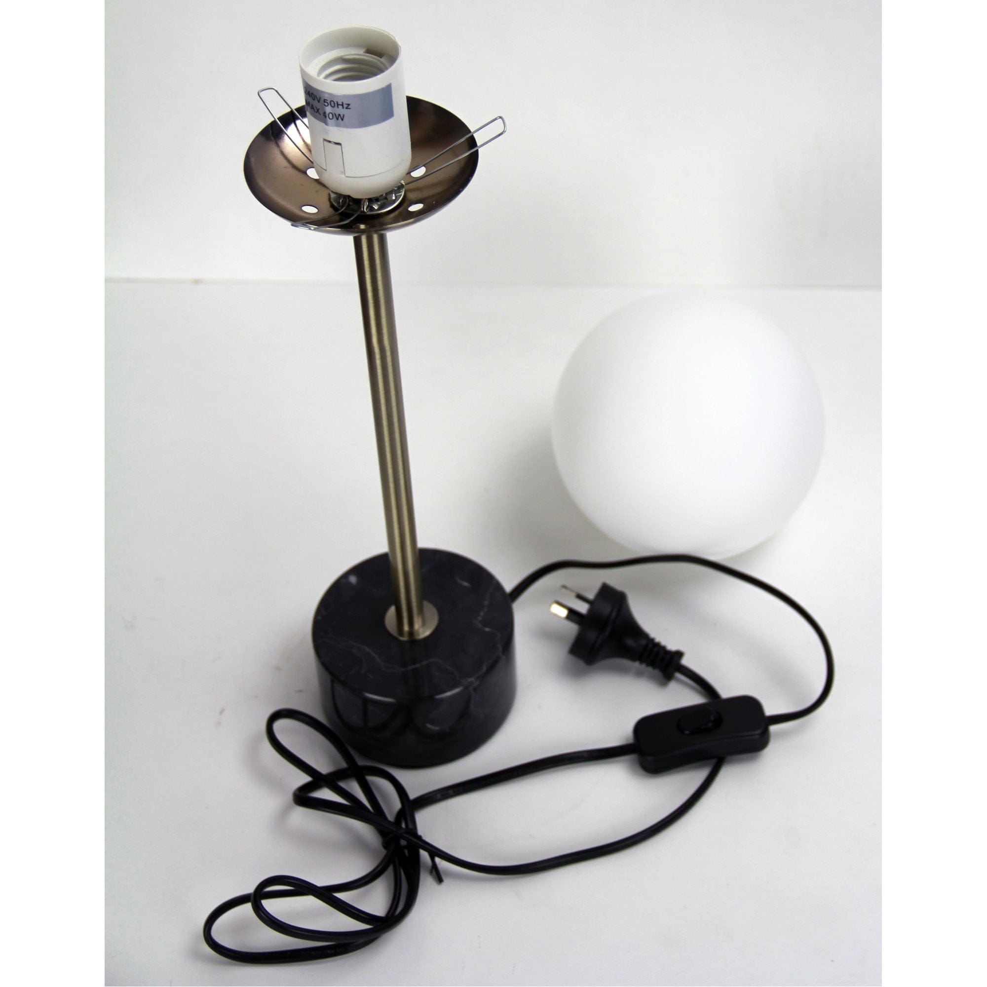 Oriel Lighting Lamp MILTON Classic Marble Art Deco Table Lamp
