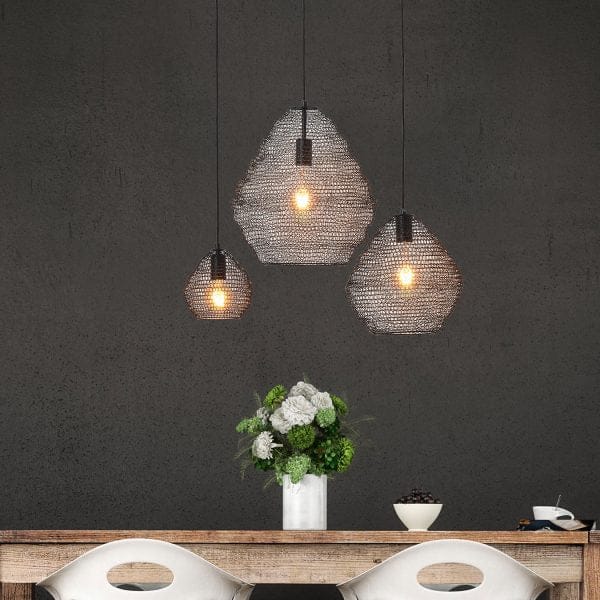 Oriel Lighting Lamp MUDAG MEDIUM Medium Meshique Pendant