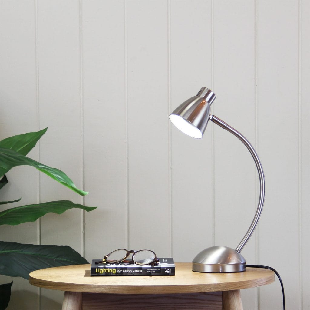 Oriel Lighting Lamp NEX ON-OFF Brushed Chrome Touch Lamp