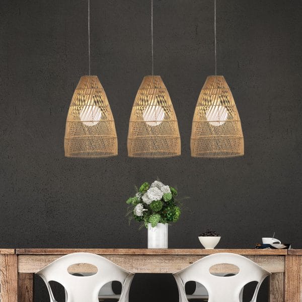 Oriel Lighting Lamp ODEN 30 Natural Rattan Cane Shade Only