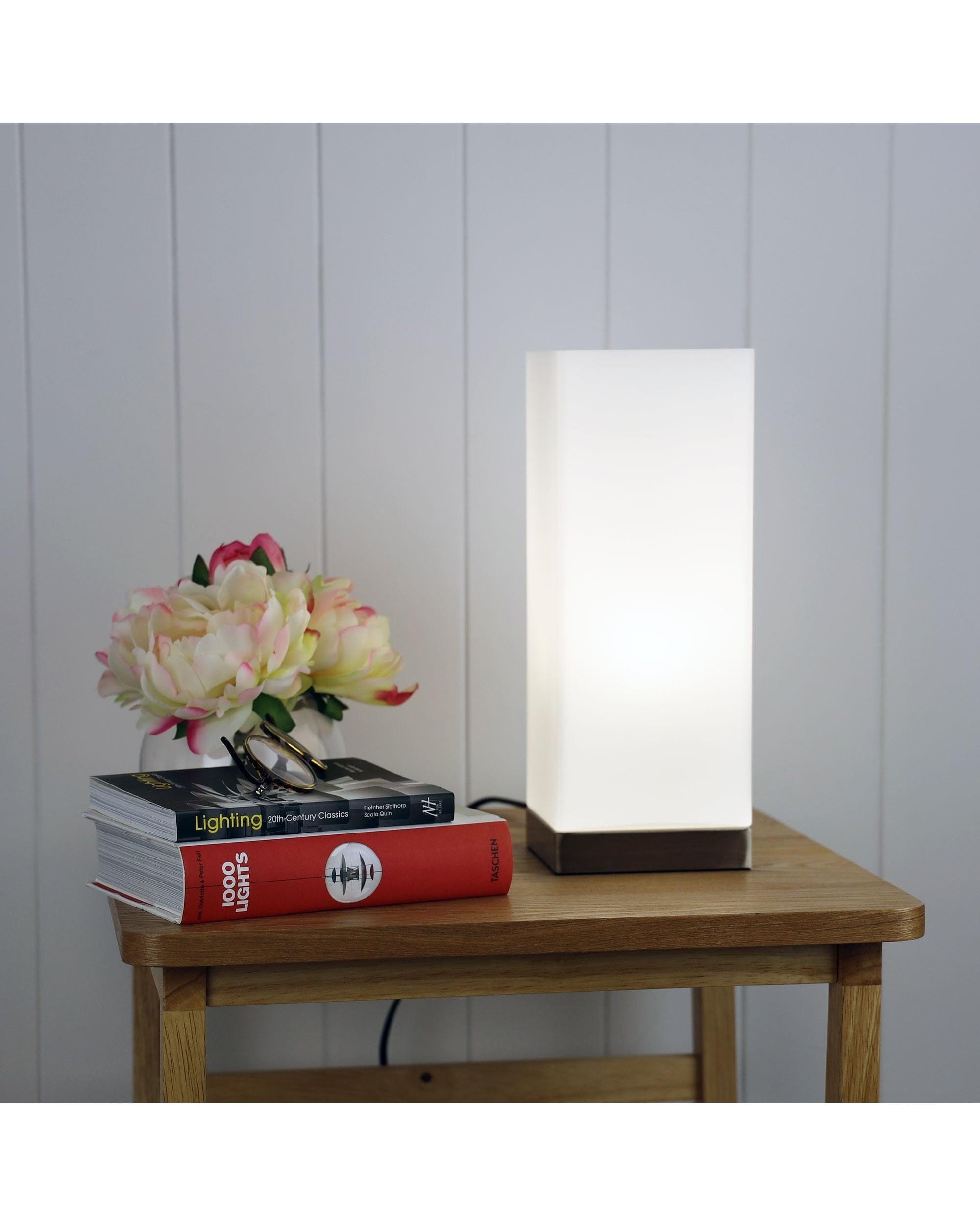 Oriel Lighting Lamp PARO ON-OFF Touch Lamp Opal Matt Glass