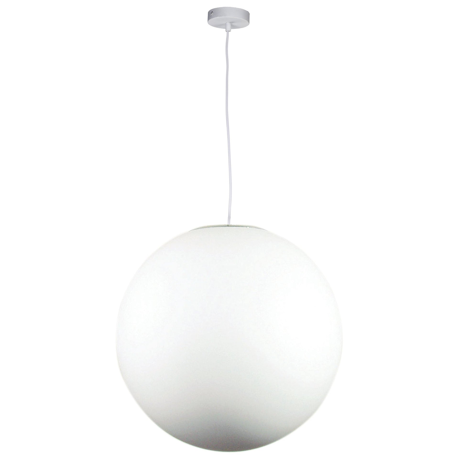 Oriel Lighting Lamp PHASE 50 White Acrylic Sphere Pendant