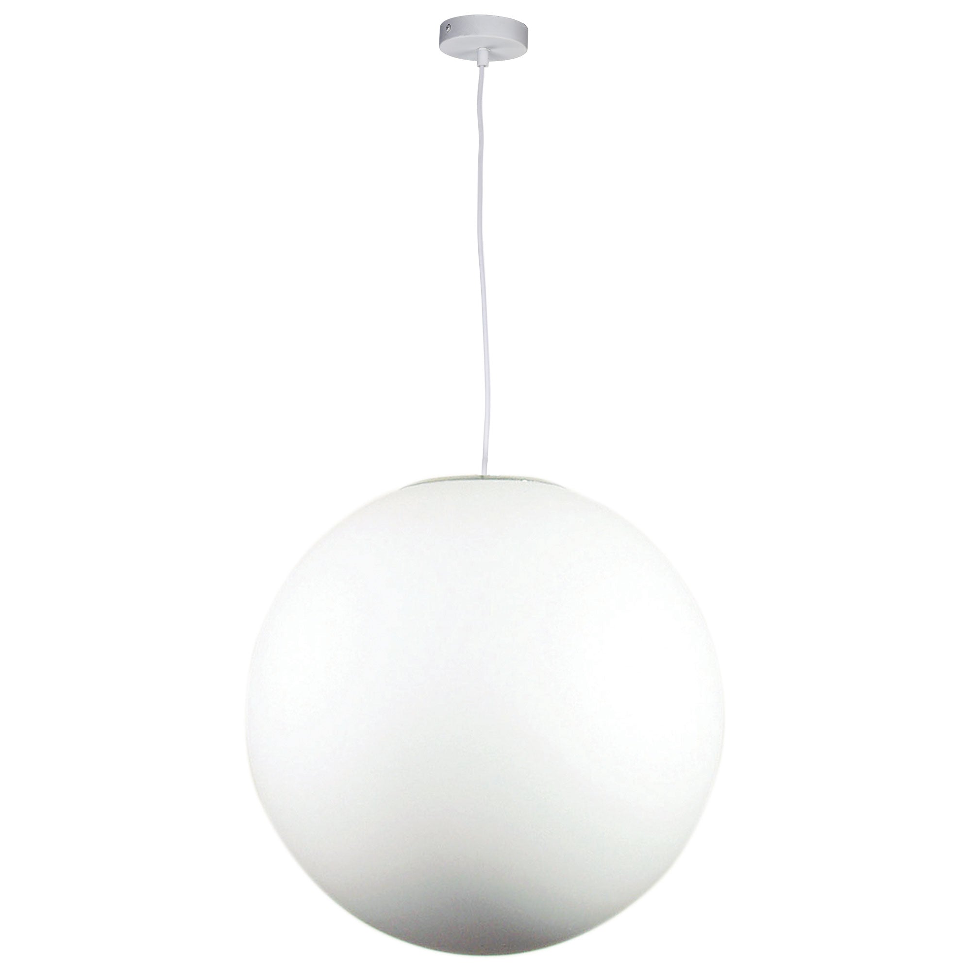 Oriel Lighting Lamp PHASE 50 White Acrylic Sphere Pendant