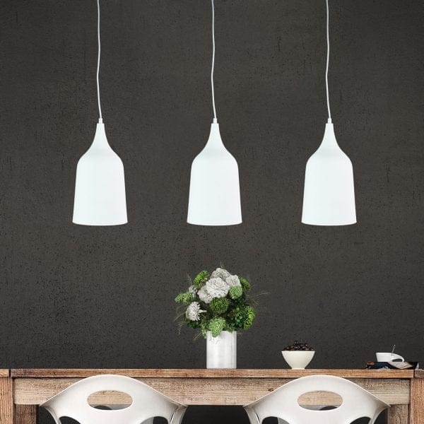 Oriel Lighting Lamp PLATO Contemporary Urban Pendant White