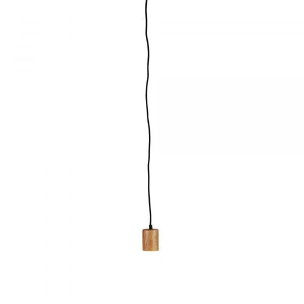 Oriel Lighting Lamp PLUG Timber Pendant Suspension