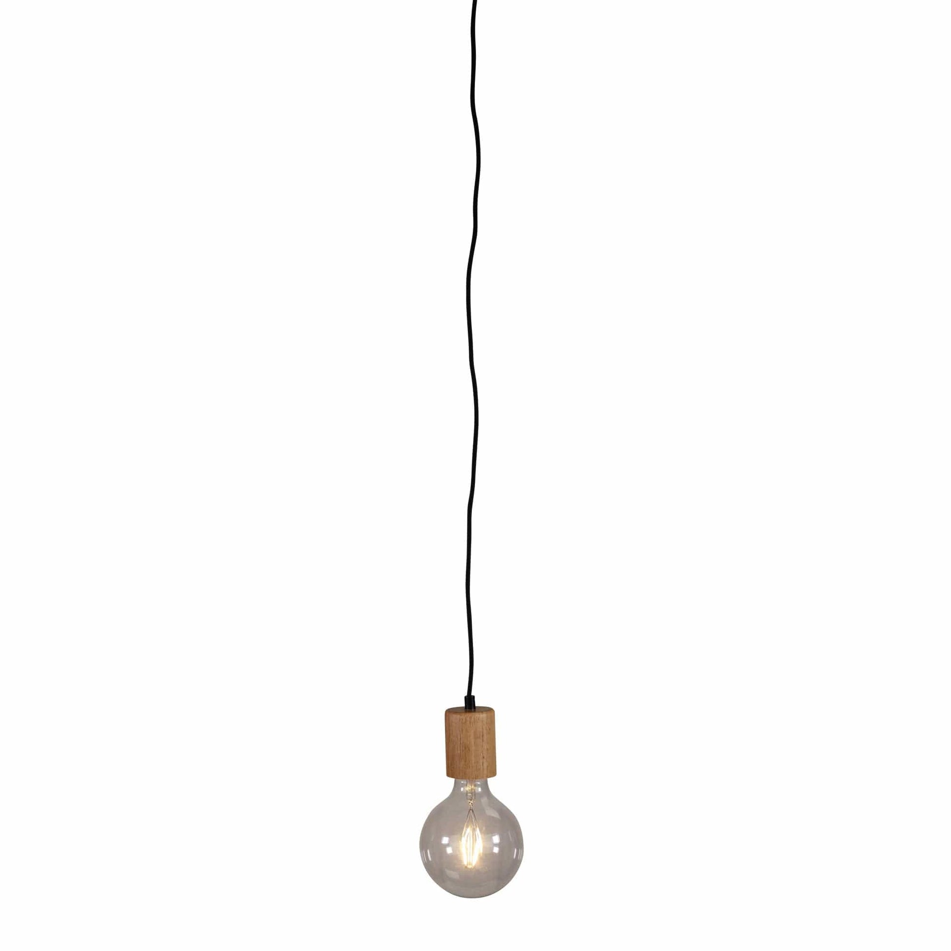 Oriel Lighting Lamp PLUG Timber Pendant Suspension
