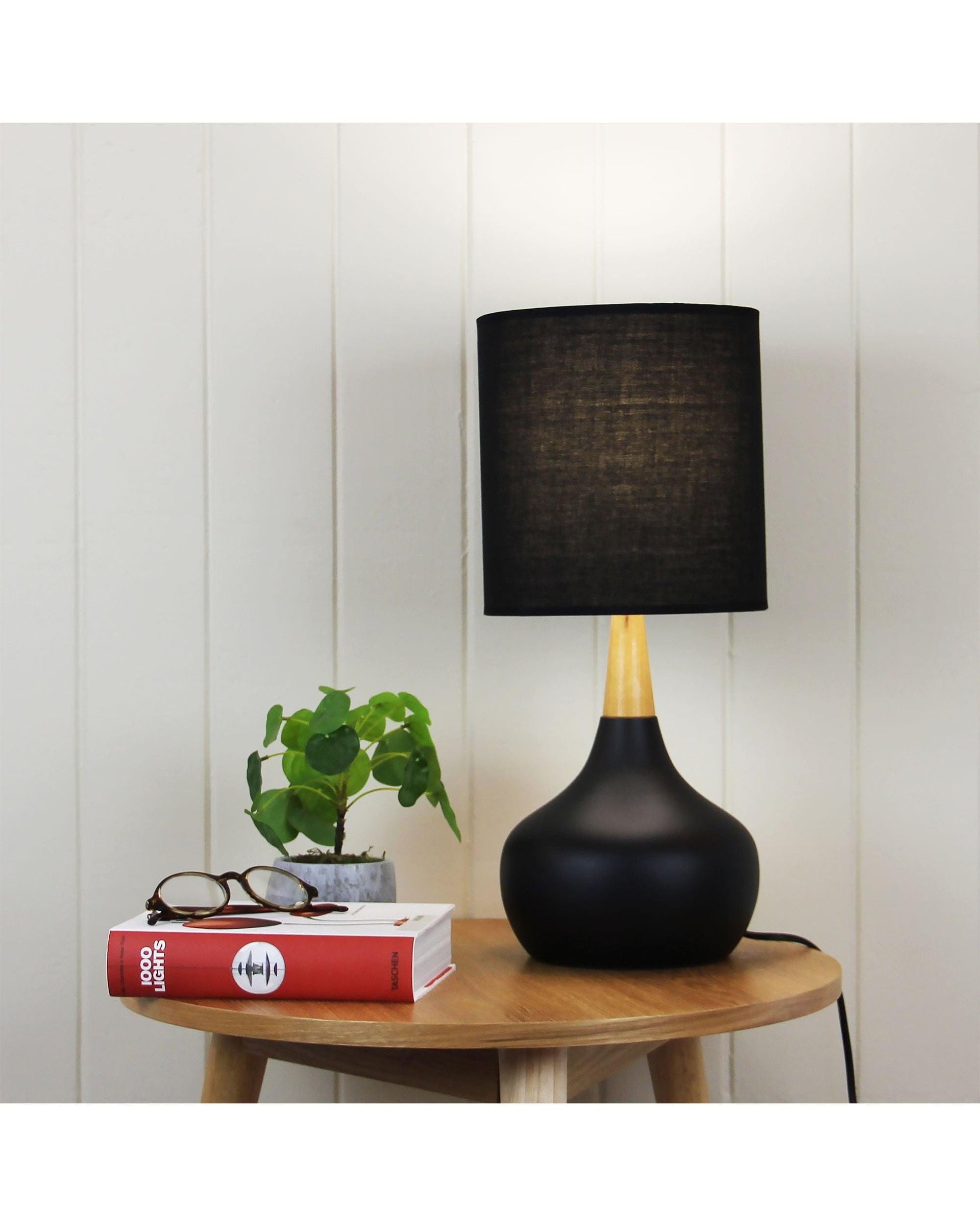Oriel Lighting Lamp POD TOUCH Black On-Off Touch Lamp